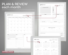 Load image into Gallery viewer, 2025 Monthly Planner for Supernote | Hyperlinked Digital Planner for Calendar, Schedule &amp; a5x a6x Supernote Planner | Perfect Template for Supernote
