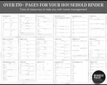 Load image into Gallery viewer, The ULTIMATE Home Management Binder Bundle! includes 170pg Household Planner for Cleaning, Emergency, Budget, Meal planners &amp; checklists, Life Binder
