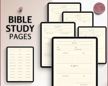 Load image into Gallery viewer, Digital Bible Study Guide | With Bible Study Journal Templates, Soap, Notes, Verse Mapping, Christian Prayer &amp; Bible Journaling | Perfect for GoodNotes &amp; iPad
