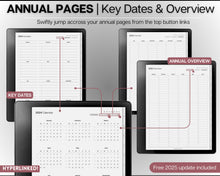 Load image into Gallery viewer, 2024 WEEKLY Planner for Kindle Scribe | Hyperlinked Digital Planner &amp; Kindle Scribe Templates for Weekly Schedule | 2025 Kindle Scribe Planner Pdf
