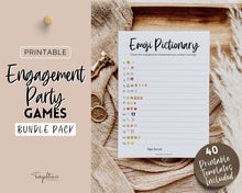 Load image into Gallery viewer, Engagement Party Games Bundle! 40 Printable Engagement Games Including Fun Fiance games, Bling hunt, couples shower, engaged couple, signs &amp; decor
