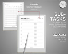 Load image into Gallery viewer, Digital To Do List, Supernote Template, Digital Task List, Brain Dump Template, Supernote Planner, a5x a6x, Template for Supernote
