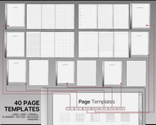 Load image into Gallery viewer, Digital Notebook for the reMarkable | 40+ Hyperlinked Cornell, Lined, Dotted, Grid Page Templates
