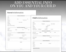 Load image into Gallery viewer, Child Custody Binder | Includes Child Custody Journal, Printable Child Custody Planner, Co-parenting Calendar, Divorce Planner &amp; Communication Log
