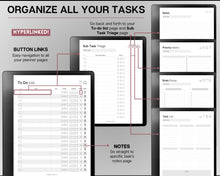 Load image into Gallery viewer, Templates for Kindle Scribe, ESSENTIALS PACK, 2024 &amp; 2025 Daily Planner, Digital To Do List, Meeting Minutes Meeting Notes, Journal Notebook
