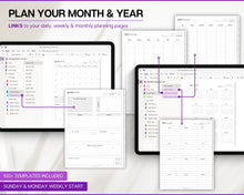 Load image into Gallery viewer, MID YEAR OneNote Planner | Includes 2024 Digital Planner, OneNote Template, Daily, Weekly, Monthly Planning for Windows, Adhd, | Perfect for Notebook &amp; One Note
