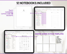 Load image into Gallery viewer, MID YEAR OneNote Planner | Includes 2024 Digital Planner, OneNote Template, Daily, Weekly, Monthly Planning for Windows, Adhd, | Perfect for Notebook &amp; One Note
