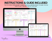 Load image into Gallery viewer, Budget by Paycheck Google Sheets Spreadsheet | Biweekly Zero Based Budget Tracker | Colorful
