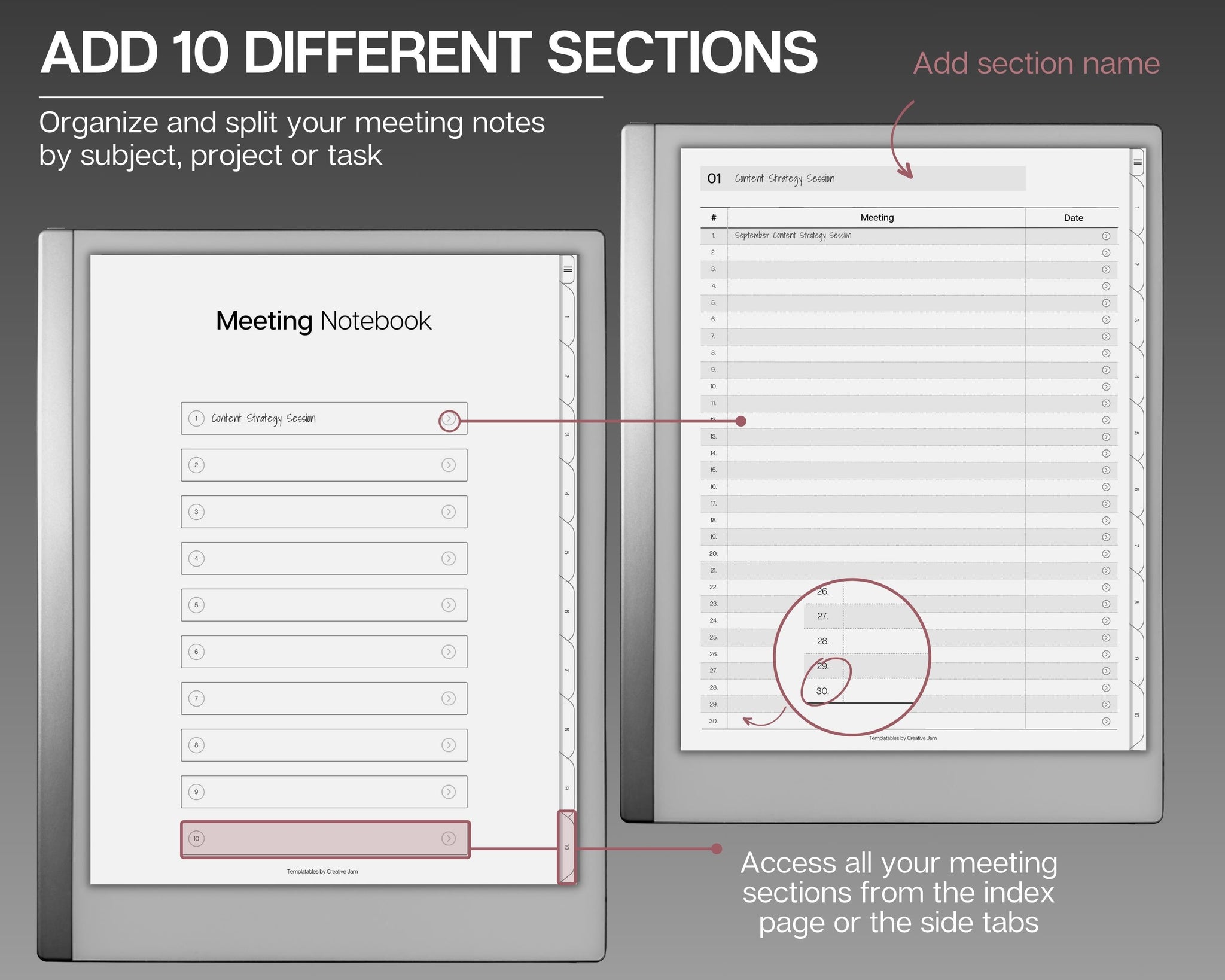 Remarkable 1 & 2 Meeting Minutes Template 