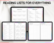 Load image into Gallery viewer, 2024 Digital Reading Planner | Your Digital Reading Journal, Digital Planner, Book Journal, Reading Log, Book Tracker &amp; Weekly Review | Perfect for GoodNotes
