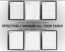 Load image into Gallery viewer, Project Planner for Kindle Scribe, Project Tracker Management, Digital Planner, Work Schedule, Business, Student, Productivity Planner &amp; Gantt Chart
