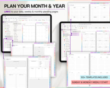 Load image into Gallery viewer, COLORFUL 2025 OneNote Planner | 2025 Digital Planner with OneNote Templates, Daily, Weekly &amp; Monthly | Perfect for Windows, Adhd, Notebook &amp; One Note | Colorful
