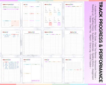 Load image into Gallery viewer, 65pg HOMESCHOOL Planner Printable | With 2024 2025 Home School Teacher, Academic Lesson Planner for Preschool, Kindergarden, Homework &amp; Daily Schedule
