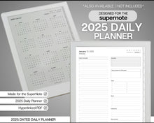 Load image into Gallery viewer, 2025 Monthly Planner for Supernote | Hyperlinked Digital Planner for Calendar, Schedule &amp; a5x a6x Supernote Planner | Perfect Template for Supernote
