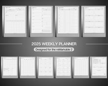 Load image into Gallery viewer, 2025 Weekly Planner for reMarkable tablet | 2025 Digital Planner for reMarkable | Weekly Schedule, Calendar, To do list &amp; Task list
