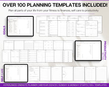 Load image into Gallery viewer, MID YEAR OneNote Planner | Includes 2024 Digital Planner, OneNote Template, Daily, Weekly, Monthly Planning for Windows, Adhd, | Perfect for Notebook &amp; One Note
