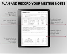 Load image into Gallery viewer, Templates for Kindle Scribe, ESSENTIALS PACK, 2024 &amp; 2025 Daily Planner, Digital To Do List, Meeting Minutes Meeting Notes, Journal Notebook
