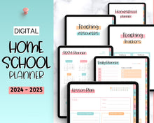 Load image into Gallery viewer, 2024 - 2025 Homeschool Digital GoodNotes Planner | iPad Lesson Plan Template for Home School Teacher
