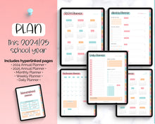 Load image into Gallery viewer, 2024 - 2025 Homeschool Digital GoodNotes Planner | iPad Lesson Plan Template for Home School Teacher
