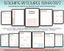 Load image into Gallery viewer, 2024 - 2025 Homeschool Digital GoodNotes Planner | iPad Lesson Plan Template for Home School Teacher
