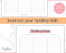 Load image into Gallery viewer, Spelling Practice Worksheet Templates for Spelling Word Tests | Colorful Sky
