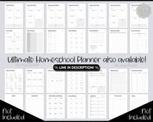 Load image into Gallery viewer, FREE - Weekly Timetable, Homeschool, To Do List Printable, Undated Schedule, Productivity Template | Mono
