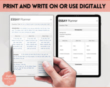 Load image into Gallery viewer, Essay Planner Printable BUNDLE for Students | Essay Writing Template for College Assignment, School, Homework &amp; Projects | Minimalist
