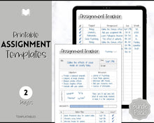 Load image into Gallery viewer, Assignment Tracker for Students | Homework &amp; Assignment Planner | Mono
