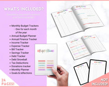 Load image into Gallery viewer, 10k Envelope Challenge, 10000 Savings Tracker Printable, 100 Envelopes Save, Budget Cash Envelope, 100 day challenge, Money Saving Finance | Pastel Rainbow
