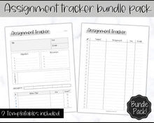 Load image into Gallery viewer, Assignment Tracker for Students | Homework &amp; Assignment Planner | Mono
