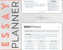 Load image into Gallery viewer, Essay Planner Printable BUNDLE for Students | Essay Writing Template for College Assignment, School, Homework &amp; Projects | Minimalist
