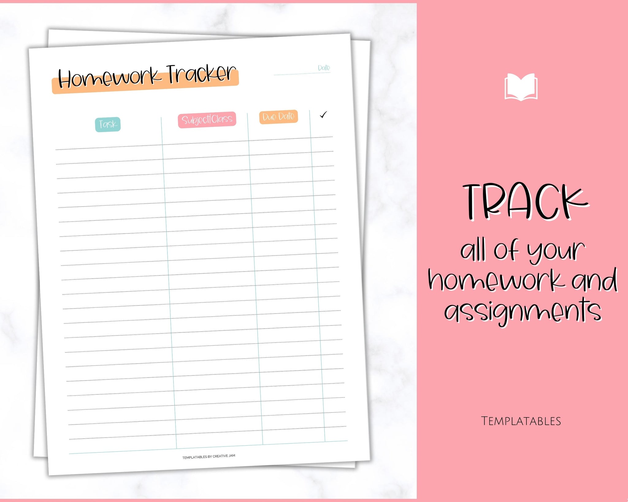 Homework Tracker & School Assignment Planner