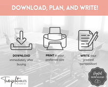 Load image into Gallery viewer, Essay Planner Printable BUNDLE for Students | Essay Writing Template for College Assignment, School, Homework &amp; Projects | Minimalist
