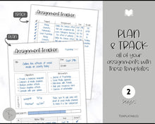 Load image into Gallery viewer, Assignment Tracker for Students | Homework &amp; Assignment Planner | Mono
