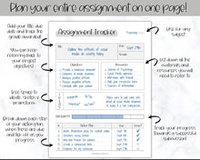 Load image into Gallery viewer, Assignment Tracker for Students | Homework &amp; Assignment Planner | Mono
