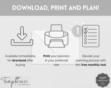 Load image into Gallery viewer, FREE - Bucket List Printable Bundle | Top 100 things to do, Wish List Holiday, Travel and New Year Planner | Mono
