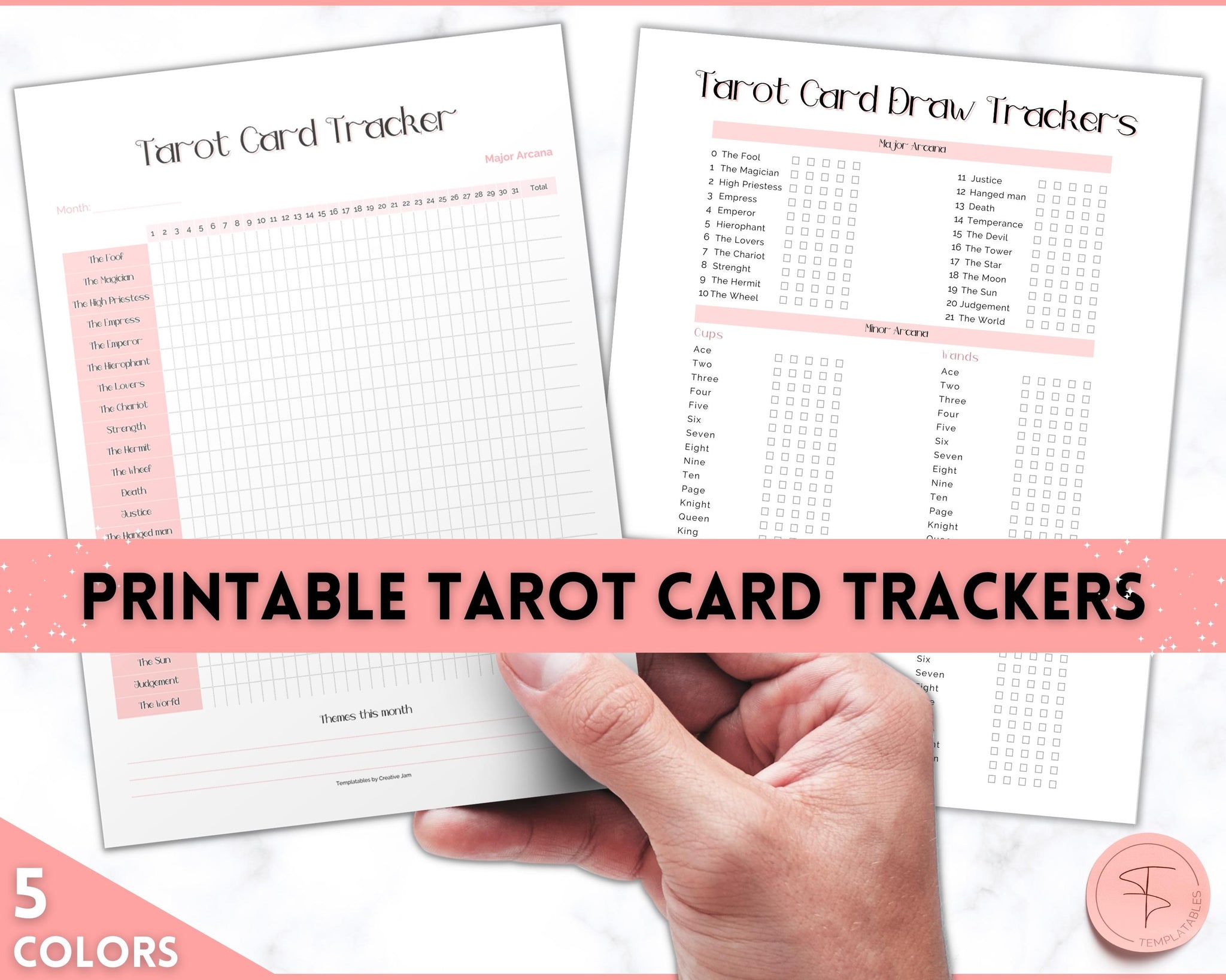 Tarot Stickers for Journaling Readings. Great for Tracking and