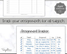 Load image into Gallery viewer, Assignment Tracker for Students | Homework &amp; Assignment Planner | Mono
