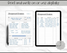Load image into Gallery viewer, Assignment Tracker for Students | Homework &amp; Assignment Planner | Mono

