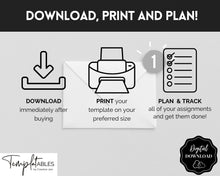 Load image into Gallery viewer, Assignment Tracker for Students | Homework &amp; Assignment Planner | Mono
