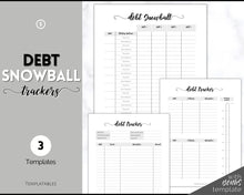 Load image into Gallery viewer, DEBT TRACKER, Debt Snowball, Debt Payoff Tracker Printable | Dave Ramsey Debt Free Tracker | Swash
