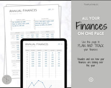 Load image into Gallery viewer, Annual Budget Tracker | Bill, Expenses, Income &amp; Savings Tracker | Mono
