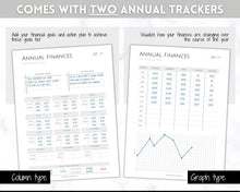 Load image into Gallery viewer, Annual Budget Tracker | Bill, Expenses, Income &amp; Savings Tracker | Mono
