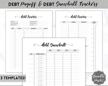 Load image into Gallery viewer, DEBT TRACKER, Debt Snowball, Debt Payoff Tracker Printable | Dave Ramsey Debt Free Tracker | Swash
