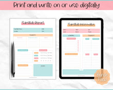 Load image into Gallery viewer, Substitute Teacher Note Template | Printable While You Were Out Substitute Teacher Binder | Colorful Sky
