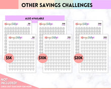 Load image into Gallery viewer, 20k 100 Envelope Challenge Printable, 20000 Savings Tracker, 100 Day Challenge, Cash Envelopes, Money Saving, Save, Budget Envelope, Finance, 20000 | Pastel Rainbow
