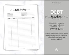 Load image into Gallery viewer, DEBT TRACKER, Debt Snowball, Debt Payoff Tracker Printable | Dave Ramsey Debt Free Tracker | Swash
