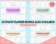 Load image into Gallery viewer, FREE - Social Media Planner Printable for Marketing | Weekly Tracker for Instagram, YouTube, Facebook, Pinterest &amp; Blogs | Pastel Rainbow
