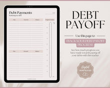 Load image into Gallery viewer, DEBT TRACKER, Debt Snowball, Debt Payoff Tracker Printable | Dave Ramsey Debt Free Tracker | Lux
