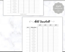 Load image into Gallery viewer, DEBT TRACKER, Debt Snowball, Debt Payoff Tracker Printable | Dave Ramsey Debt Free Tracker | Swash
